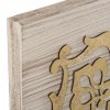 Quadro in Legno con Lavorazione Traforata a Rilievo in Foglia d’Oro