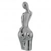 Figura di donna in ceramica argento