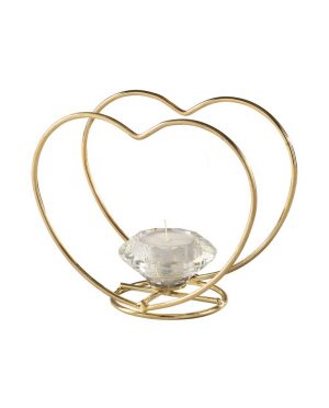 Portacandele Cuore  Diamante