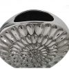 Vaso Flower in Ceramica Argento