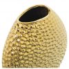 Vaso Ceramica Oro Martellato