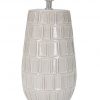 Lampada Lillibeth con base ceramica cappello in cotone