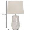 Lampada Lillibeth con base ceramica cappello in cotone