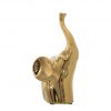 Coppia Elefanti Ceramica Oro