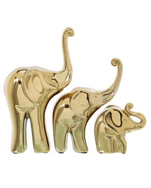 Famiglia di Elefanti Oro