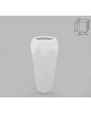 Vaso Prisma Bianco