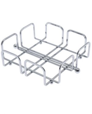 Portatovaglioli Plissè Acciaio