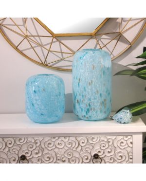 Vaso in Vetro Acqua Marina