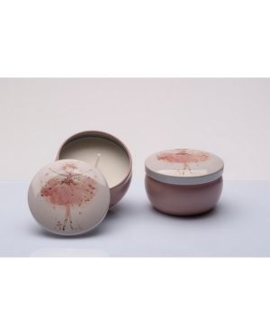 Candela in Scatola di Metallo La Ballerina