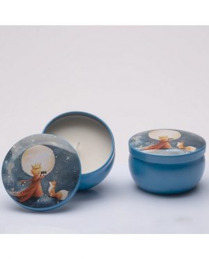 Candela in Scatola di Metallo Piccolo Principe