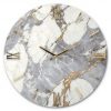 Orologio da Parete Luxury Marmo e Oro