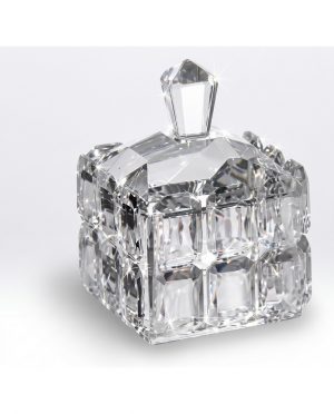 Portagioie in Cristallo “Scrigno di Diamante”