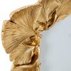 Portafoto di Design “Ginkgo D’oro”: Cornice in Resina Oro con Foglie a Rilievo