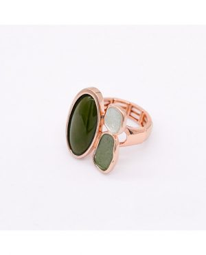 Anello “Aurora Ninfea” in Oro Rosa e Smalto